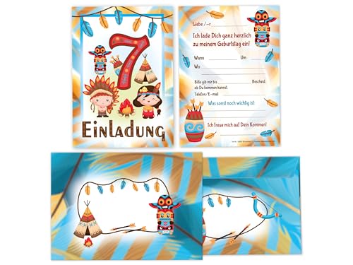 Limonia 12 Einladungskarten inkl. 12 Umschläge zum 7. Kindergeburtstag Einladung Set Geburtstag Mädchen Kinder Jungs Jungen Boys Teenies Indianer Schamane Tipi Powwow Traumfänger Limonia 12 Einladungskarten inkl. 12 Umschläge zum 7. Kindergeburtstag Einladung Set Geburtstag Mädchen Kinder Jungs Jungen Boys Teenies Indianer Schamane Tipi Powwow Traumfänger von Limonia