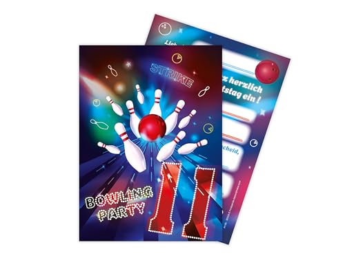 Limonia 12 Einladungskarten zum 11. Kindergeburtstag Motto Bowling neon Feier Fest Einladung Set Geburtstag Mädchen Kinder Jungs Jungen Boys Teenies Limonia 12 Einladungskarten zum 11. Kindergeburtstag Motto Bowling neon Feier Fest Einladung Set Geburtstag Mädchen Kinder Jungs Jungen Boys Teenies von Limonia