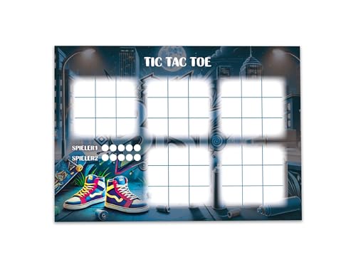 Limonia 12 Tic Tac Toe je 25 Blätter DIN A6 Papierspiel Set Mitbringsel Gastgeschenk Mitgebsel zum Kindergeburtstag Motto-Party Fest Feier Event Reise Unisex Teenies Mädels Jungs Graffiti Limonia 12 Tic Tac Toe je 25 Blätter DIN A6 Papierspiel Set Mitbringsel Gastgeschenk Mitgebsel zum Kindergeburtstag Motto-Party Fest Feier Event Reise Unisex Teenies Mädels Jungs Graffiti von Limonia