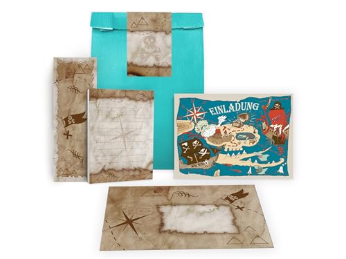 Limonia 6 Einladungskarten zum Kindergeburtstag Einladung Geburtstag Mädchen Kinder Jungs Jungen Boys Mitgebsel inkl. 6 Umschläge, 6 Tüten, 6 Aufkleber, 6 Lesezeichen, 6 Blöcke Piraten Abenteuer Limonia 6 Einladungskarten zum Kindergeburtstag Einladung Geburtstag Mädchen Kinder Jungs Jungen Boys Mitgebsel inkl. 6 Umschläge, 6 Tüten, 6 Aufkleber, 6 Lesezeichen, 6 Blöcke Piraten Abenteuer von Limonia