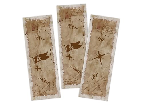 Limonia 6 Lesezeichen Set Papier Mitbringsel Gastgeschenk Mitgebsel Giveaways zum Kindergeburtstag Motto-Party Fest Feier Event Unisex Teenies Mädels Jungs Piraten Schatz Abenteuer Quest Limonia 6 Lesezeichen Set Papier Mitbringsel Gastgeschenk Mitgebsel Giveaways zum Kindergeburtstag Motto-Party Fest Feier Event Unisex Teenies Mädels Jungs Piraten Schatz Abenteuer Quest von Limonia