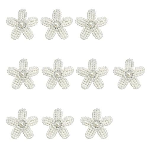 10 PCs Imitation Perlen Blütenflecken Nähen Dekorative Flecken Nähflecken Für Kleidung Haarnadeln Auf 10 PCs Imitation Perlen Blütenflecken Nähen Dekorative Flecken Nähflecken Für Kleidung Haarnadeln Auf von Limtula