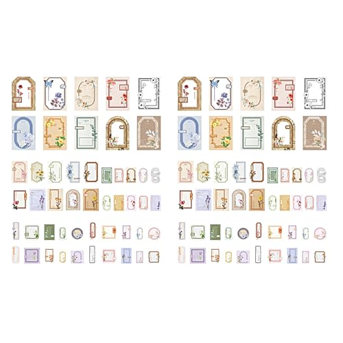 100 Blatt Dekoratives Papier Vintage Ästhetik Blumen für Journaling Scrapbooking Planer Handwerk Zubehör für Kunstplaner 100 Blatt Dekoratives Papier Vintage Ästhetik Blumen für Journaling Scrapbooking Planer Handwerk Zubehör für Kunstplaner von Limtula