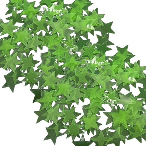 100 Pcs Fluoreszierende Sternaufkleber Für Schlafzimmer Dekoration 3 Cm Glühen In Dunkler 3D Plastik Wandtaste Kinderzimmer Deckenabziehal von Limtula