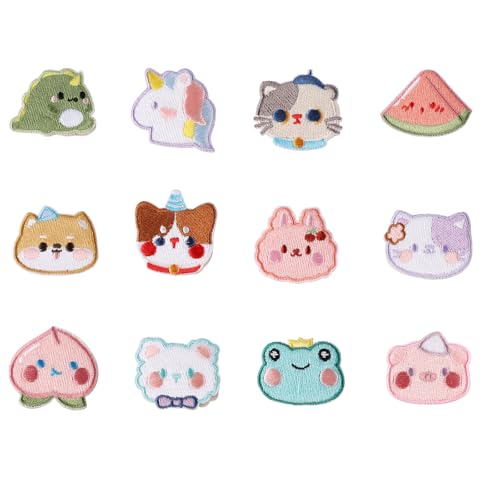 12 schöne Tier-Patches, einfach anzubringen und zu entfernen, für Kleidungsreparatur, kreative Bastelprojekte 12 schöne Tier-Patches, einfach anzubringen und zu entfernen, für Kleidungsreparatur, kreative Bastelprojekte von Limtula