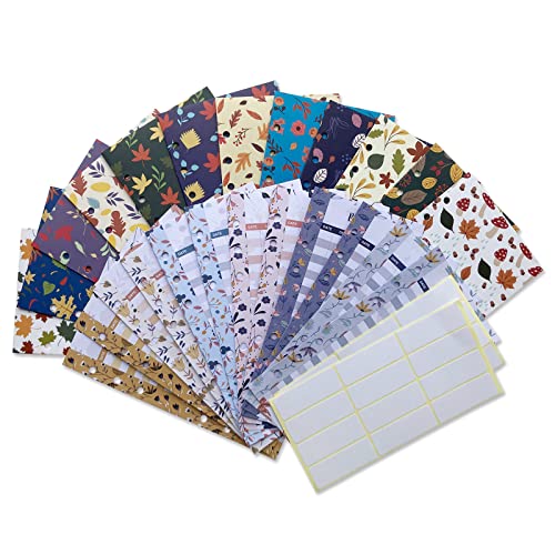12pcs Laminierte Umschläge Blumenbudgetblätter Aufkleber Setzen 12pcs Laminierte Umschläge Blumenbudgetblätter Aufkleber Setzen von Limtula