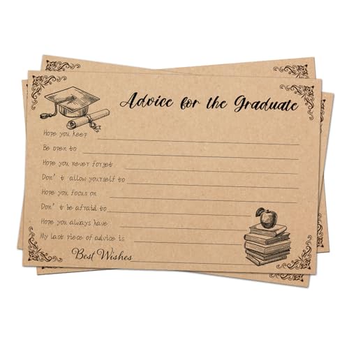 16/24PCS Abschlussberatungskarten 6x4inch Well Wishes Card Graduation Party Supplies Für Gäste Beratung Für Hochzeitseinladungspapier Graduierten von Limtula