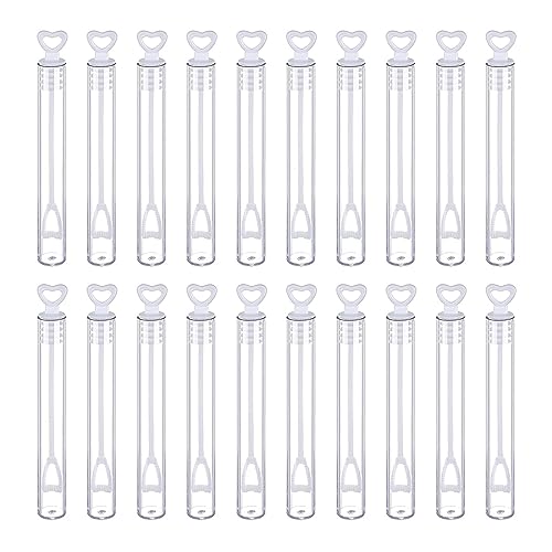 20pcs Hochzeit Bubble Rohrblasen Bubble Blasenhalter Flaschenröhren Für Kinderpartybeutel von Limtula