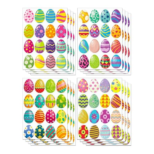 256 Stück Eier-Aufkleber für Scrapbooking, Laptop, Wasserflasche, Verpackung, Festival, Dekoration, Aufkleber für Kinder und Erwachsene 256 Stück Eier-Aufkleber für Scrapbooking, Laptop, Wasserflasche, Verpackung, Festival, Dekoration, Aufkleber für Kinder und Erwachsene von Limtula