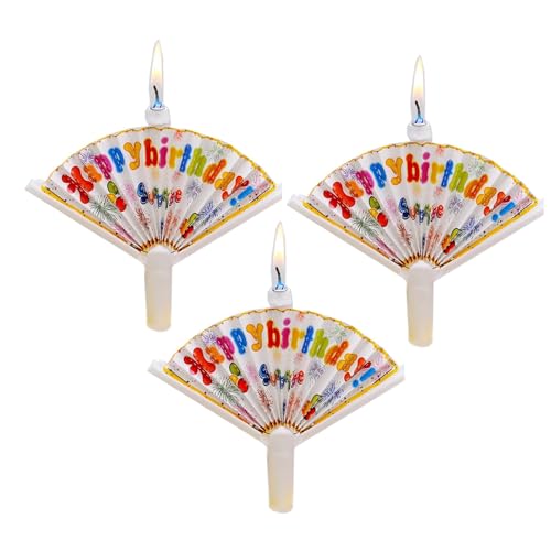 3 Stück kreative Überraschungs-Fächer Geburtstag Fan Form Geburtstag für Feier Zuhause und Café Dekoration 3 Stück kreative Überraschungs-Fächer Geburtstag Fan Form Geburtstag für Feier Zuhause und Café Dekoration von Limtula