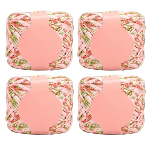 4 Pieces Weiches Häkelgarn Farbenfrohe Polyestergarn Für Handgefertigte Häkelstrickdecke Und Handtasche 280 G/Rollen Farbenfrohe Garn 4 Pieces Weiches Häkelgarn Farbenfrohe Polyestergarn Für Handgefertigte Häkelstrickdecke Und Handtasche 280 G/Rollen Farbenfrohe Garn von Limtula