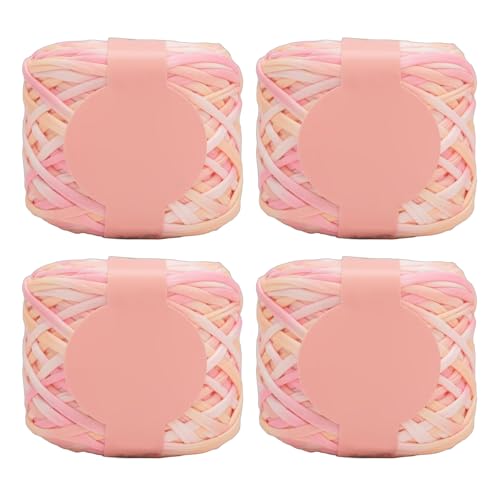 4 Pieces Weiches Häkelgarn Farbenfrohe Polyestergarn Für Handgefertigte Häkelstrickdecke Und Handtasche 280 G/Rollen Farbenfrohe Garn 4 Pieces Weiches Häkelgarn Farbenfrohe Polyestergarn Für Handgefertigte Häkelstrickdecke Und Handtasche 280 G/Rollen Farbenfrohe Garn von Limtula
