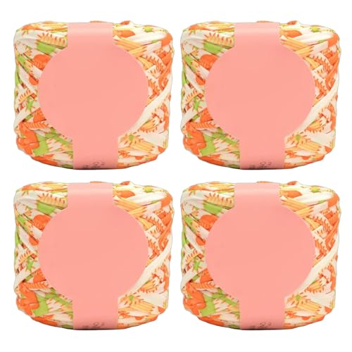 4 Pieces Weiches Häkelgarn Farbenfrohe Polyestergarn Für Handgefertigte Häkelstrickdecke Und Handtasche 280 G/Rollen Farbenfrohe Garn 4 Pieces Weiches Häkelgarn Farbenfrohe Polyestergarn Für Handgefertigte Häkelstrickdecke Und Handtasche 280 G/Rollen Farbenfrohe Garn von Limtula