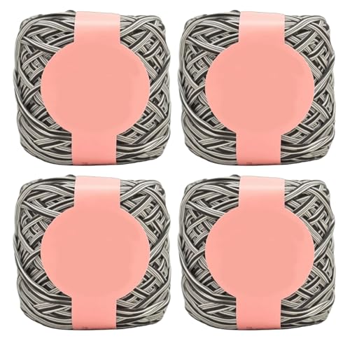 4 Pieces Weiches Häkelgarn Farbenfrohe Polyestergarn Für Handgefertigte Häkelstrickdecke Und Handtasche 280 G/Rollen Farbenfrohe Garn 4 Pieces Weiches Häkelgarn Farbenfrohe Polyestergarn Für Handgefertigte Häkelstrickdecke Und Handtasche 280 G/Rollen Farbenfrohe Garn von Limtula
