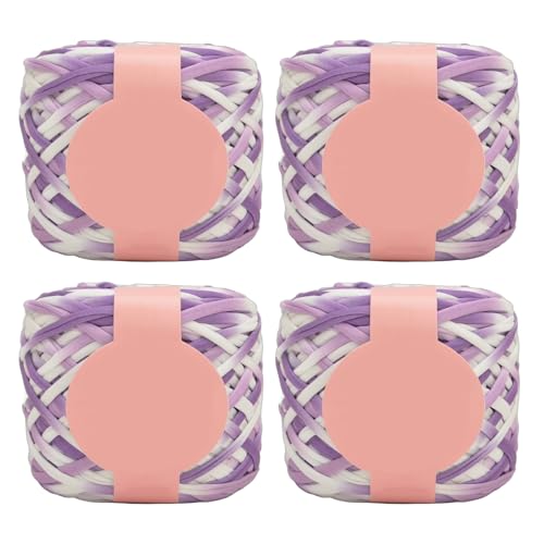 4 Pieces Weiches Häkelgarn Farbenfrohe Polyestergarn Für Handgefertigte Häkelstrickdecke Und Handtasche 280 G/Rollen Farbenfrohe Garn 4 Pieces Weiches Häkelgarn Farbenfrohe Polyestergarn Für Handgefertigte Häkelstrickdecke Und Handtasche 280 G/Rollen Farbenfrohe Garn von Limtula