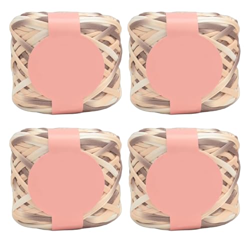 4 Pieces Weiches Häkelgarn Farbenfrohe Polyestergarn Für Handgefertigte Häkelstrickdecke Und Handtasche 280 G/Rollen Farbenfrohe Garn 4 Pieces Weiches Häkelgarn Farbenfrohe Polyestergarn Für Handgefertigte Häkelstrickdecke Und Handtasche 280 G/Rollen Farbenfrohe Garn von Limtula