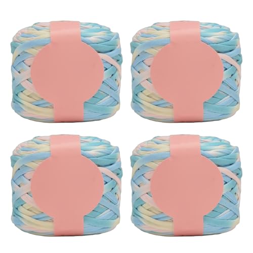 4 Pieces Weiches Häkelgarn Farbenfrohe Polyestergarn Für Handgefertigte Häkelstrickdecke Und Handtasche 280 G/Rollen Farbenfrohe Garn 4 Pieces Weiches Häkelgarn Farbenfrohe Polyestergarn Für Handgefertigte Häkelstrickdecke Und Handtasche 280 G/Rollen Farbenfrohe Garn von Limtula