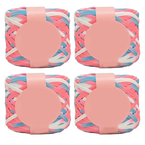 4 Pieces Weiches Häkelgarn Farbenfrohe Polyestergarn Für Handgefertigte Häkelstrickdecke Und Handtasche 280 G/Rollen Farbenfrohe Garn 4 Pieces Weiches Häkelgarn Farbenfrohe Polyestergarn Für Handgefertigte Häkelstrickdecke Und Handtasche 280 G/Rollen Farbenfrohe Garn von Limtula