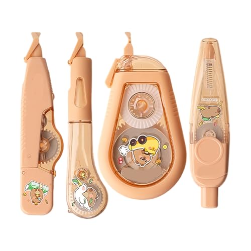 4-teiliges Klick-Korrekturroller-Set, sofortige Trockentechnologie für Klassenzimmer, Büro, Reisen, Klassenzimmer, Korrekturbandzubehör von Limtula