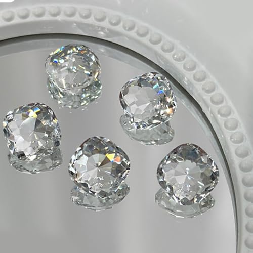 5 x spitze Nagel-Strasssteine, Nagel-Edelsteine, 3D-Nagelkristalle, Herz, rechteckig, Strasssteine für Damen, spitzer Boden, Nagelzubehör von Limtula