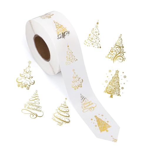 500 Stück Weihnachtsbaum-Etiketten, transparent, Scrapbooking-Aufkleber, Frohe für Karten, Geschenkboxen, Basteln, Dekoration, Frohe Versiegelungs-Etiketten, Baumdekoration 500 Stück Weihnachtsbaum-Etiketten, transparent, Scrapbooking-Aufkleber, Frohe für Karten, Geschenkboxen, Basteln, Dekoration, Frohe Versiegelungs-Etiketten, Baumdekoration von Limtula