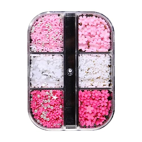 6 Gitter Blumenteile gemischte Stahlperlen Design Kunst Dekoration Maniküre Schmuck Zubehör 6 Gitter Blumenteile gemischte Stahlperlen Design Kunst Dekoration Maniküre Schmuck Zubehör von Limtula