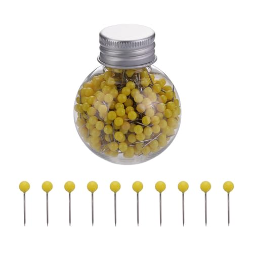 600 Stück/Set Nähnadeln, bunte Nadeln, Rundkopfnadeln, gerade Nadeln, Quiltnadeln für Stoff Nähen Quilten von Limtula