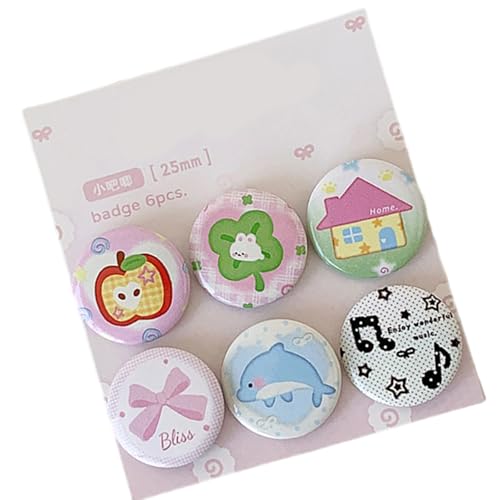 6pcs Cartoon Metallabzeichen Dekorative Reversnadeln Für Kid Adult Rucksacks Jacken Mantel Kleidungsdekoration Zubehör Easy Anhaftungsabzeichen 6pcs Cartoon Metallabzeichen Dekorative Reversnadeln Für Kid Adult Rucksacks Jacken Mantel Kleidungsdekoration Zubehör Easy Anhaftungsabzeichen von Limtula