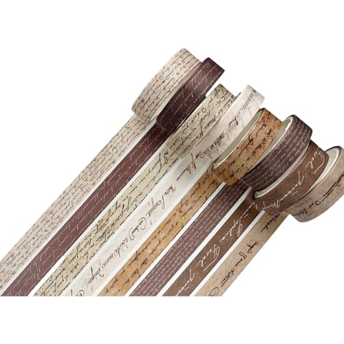 8 Rollen Scrapbooking-Hintergrund, dekoratives Klebeband, ästhetisches Abdeckband für Scrapbooking, Tagebuch, Fotoalbum und Wrapping Journal Dekoration 8 Rollen Scrapbooking-Hintergrund, dekoratives Klebeband, ästhetisches Abdeckband für Scrapbooking, Tagebuch, Fotoalbum und Wrapping Journal Dekoration von Limtula