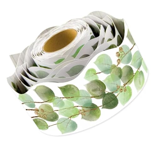 Blätter Bulletin Board Borders Bree Themed Border Aufkleber Stempelstempel Der Grenzausstattung Für Klassenzimmer Office Dekoration Bulletin Board Borders Border Decorative Stickers Klassenzimmer von Limtula