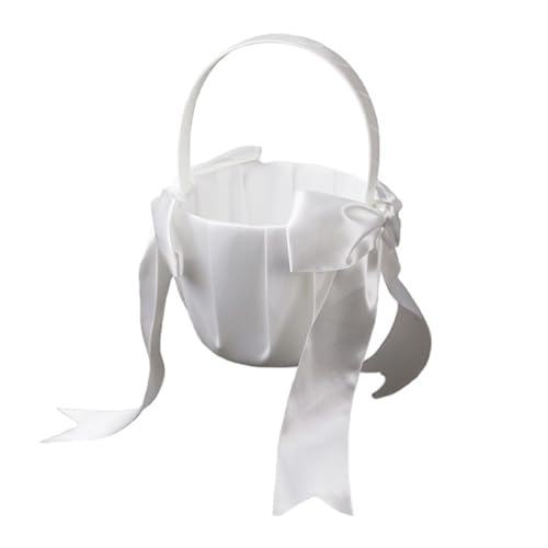 Blumenkorb für Hochzeitszeremonie, Schleife, für Blumenmädchen, Hochzeiten, Fotoshootings, Tischdekorationen, Hochzeits-Party-Zubehör Blumenkorb für Hochzeitszeremonie, Schleife, für Blumenmädchen, Hochzeiten, Fotoshootings, Tischdekorationen, Hochzeits-Party-Zubehör von Limtula