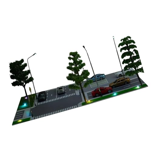 Dioramas Auto-Garagenmodell-Set, LED-Beleuchtung, Auto-Parkplätze, Landschaftsmodell-Set, Stadtstraßen-Display, Szenenmodell, Spielzeug, Baummodell Dioramas Auto-Garagenmodell-Set, LED-Beleuchtung, Auto-Parkplätze, Landschaftsmodell-Set, Stadtstraßen-Display, Szenenmodell, Spielzeug, Baummodell von Limtula