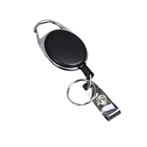 Einziehbarer Abzeichenrolle Mit Carabiner Belt Clip Identity Kartenausweishalter Mit Einer Einziehbaren Rolle Für Office School Inhaber von Limtula