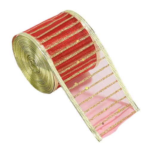 Elegante Weihnachtskränze und Baumschmuck, Mehrzweck-Weihnachtsbänder, dekorative Bänder für Geschenke, Geschenkband Elegante Weihnachtskränze und Baumschmuck, Mehrzweck-Weihnachtsbänder, dekorative Bänder für Geschenke, Geschenkband von Limtula