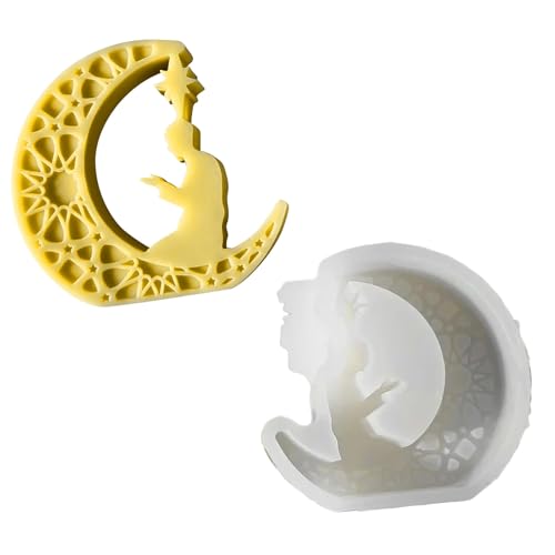 Epoxidharz-Gussform, Mondform, Seifenherstellung, Formen für Bastelarbeiten, Schmuckherstellung und Ornamentkreation von Limtula
