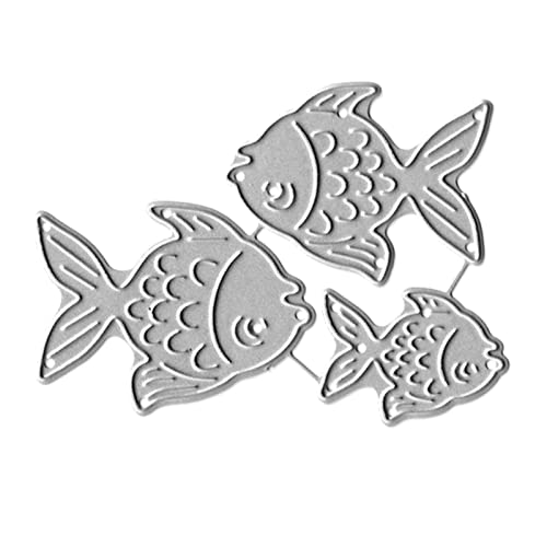 Fisch Metall Stanzformen Schablone DIY Scrapbooking Album Papier Karte Vorlage Form Prägung Handwerk Scrapbooking Stanzen Metall von Limtula