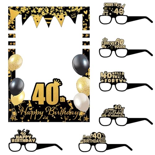 Geburtstag Fotorahmen Brille Set Geburtstag Party Dekoration Geburtstag Fotografie Zubehör für Erwachsene Teenager Kinder Geburtstag Fotorahmen Brille Set Geburtstag Party Dekoration Geburtstag Fotografie Zubehör für Erwachsene Teenager Kinder von Limtula