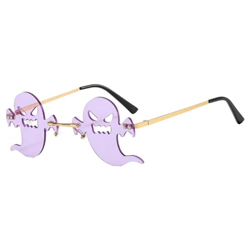 Halloween-Party-Brille, Metall, rahmenlos, Halloween-Brille für Kinder, Erwachsene, Halloween-Party Halloween-Party-Brille, Metall, rahmenlos, Halloween-Brille für Kinder, Erwachsene, Halloween-Party von Limtula