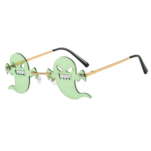Halloween-Party-Brille, Metall, rahmenlos, Halloween-Brille für Kinder, Erwachsene, Halloween-Party Halloween-Party-Brille, Metall, rahmenlos, Halloween-Brille für Kinder, Erwachsene, Halloween-Party von Limtula