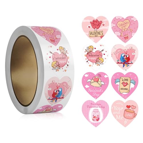 Herzaufkleber Selbstheilendes Geschenk Liebe Dekoratives Etikett Für Mädchen Herzetiketten von Limtula