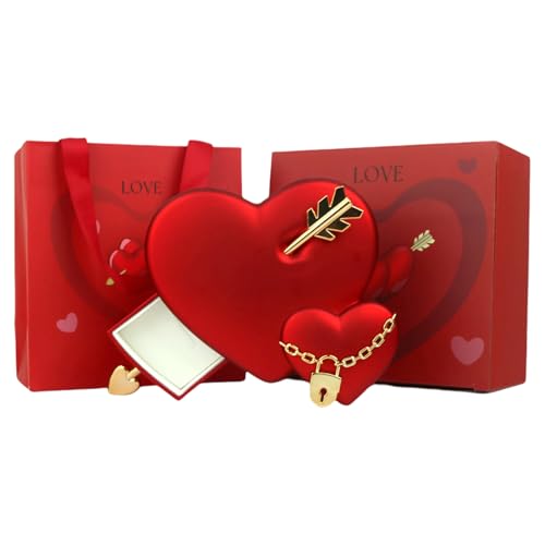 Herzförmige Schmuckschatulle mit Pfeilen, Valentinstagsverpackung, zartes Zubehör, Organizer, Geburtstagsgeschenke Herzförmige Schmuckschatulle mit Pfeilen, Valentinstagsverpackung, zartes Zubehör, Organizer, Geburtstagsgeschenke von Limtula