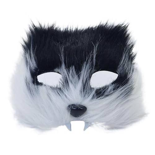 Katzengesicht mit Zähnen, Cosplay-Kostüm, Zubehör, leicht, atmungsaktiv, für Männer und Frauen, Maskerade, Halloween Katzengesicht mit Zähnen, Cosplay-Kostüm, Zubehör, leicht, atmungsaktiv, für Männer und Frauen, Maskerade, Halloween von Limtula