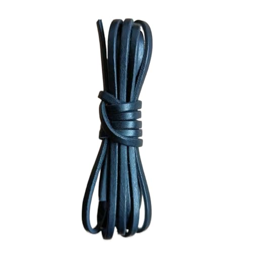 Lederschnur, flach, 3 mm, 9 m, geflochtene Schnur für Schnürsenkel, Halsketten, Schmuckherstellung, handgefertigt, Handwerk, Lederspitze Lederschnur, flach, 3 mm, 9 m, geflochtene Schnur für Schnürsenkel, Halsketten, Schmuckherstellung, handgefertigt, Handwerk, Lederspitze von Limtula