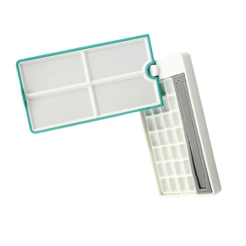 Leere Aquarell-Palette, Farbtablett, Roating Palette, Malkoffer, Reise-Kunstbedarf für Aquarellmalerei, leere Aquarell-Palette, Roating leere Aquarell-halbe Pfannen für Ölmalerei Leere Aquarell-Palette, Farbtablett, Roating Palette, Malkoffer, Reise-Kunstbedarf für Aquarellmalerei, leere Aquarell-Palette, Roating leere Aquarell-halbe Pfannen für Ölmalerei von Limtula
