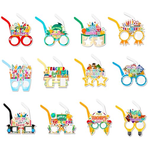 Limtula 12pcs Paper Brillenschule Event Requisiten Perfekt Für Lehrer Wertschätzungswoche Geeignet Für Klassenzimmer Und Partyfotos Limtula 12pcs Paper Brillenschule Event Requisiten Perfekt Für Lehrer Wertschätzungswoche Geeignet Für Klassenzimmer Und Partyfotos von Limtula