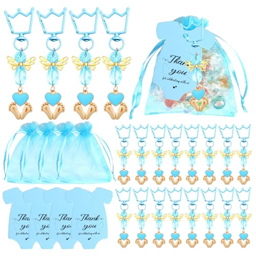 Limtula 20-teiliges handgefertigtes Schlüsselanhänger-Set mit Dankeskarten für Hochzeiten und Babypartys, praktisches Tauf-Partyzubehör Limtula 20-teiliges handgefertigtes Schlüsselanhänger-Set mit Dankeskarten für Hochzeiten und Babypartys, praktisches Tauf-Partyzubehör von Limtula