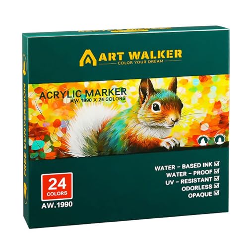 Limtula 24.12.36 Farbdoppelte Acrylfarbenstiftkunst Marker Für Steinstein Holzglas Keramikmalerei Und Kunsthandwerksprojekt Und Pinselspitzenmarkierungen von Limtula