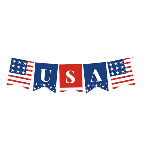 Limtula Amerika-Unabhängigkeitstag-Wimpelkette, Garten-Wimpelkette, dekorativ für Nationalfeiertage, Dekorationen Limtula Amerika-Unabhängigkeitstag-Wimpelkette, Garten-Wimpelkette, dekorativ für Nationalfeiertage, Dekorationen von Limtula