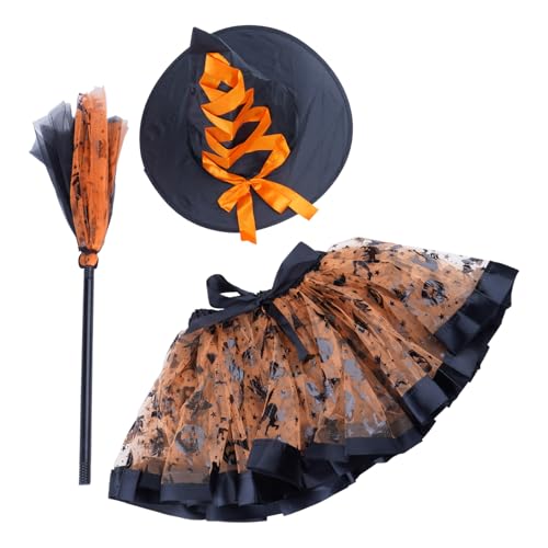 Limtula Halloween-Kostüm für Damen, Hexenkleidung, unheimliches Halloween-Kostüm-Set mit Kleid, Hut und mehr für Themenpartys von Limtula