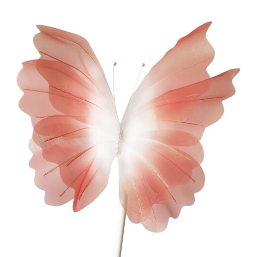 Limtula Handgefertigter Gaze-Schmetterling, 3D, künstlicher Schmetterling, Ornament, Wandkunst, Dekoration für Hochzeit, Innen- und Außendekoration Limtula Handgefertigter Gaze-Schmetterling, 3D, künstlicher Schmetterling, Ornament, Wandkunst, Dekoration für Hochzeit, Innen- und Außendekoration von Limtula